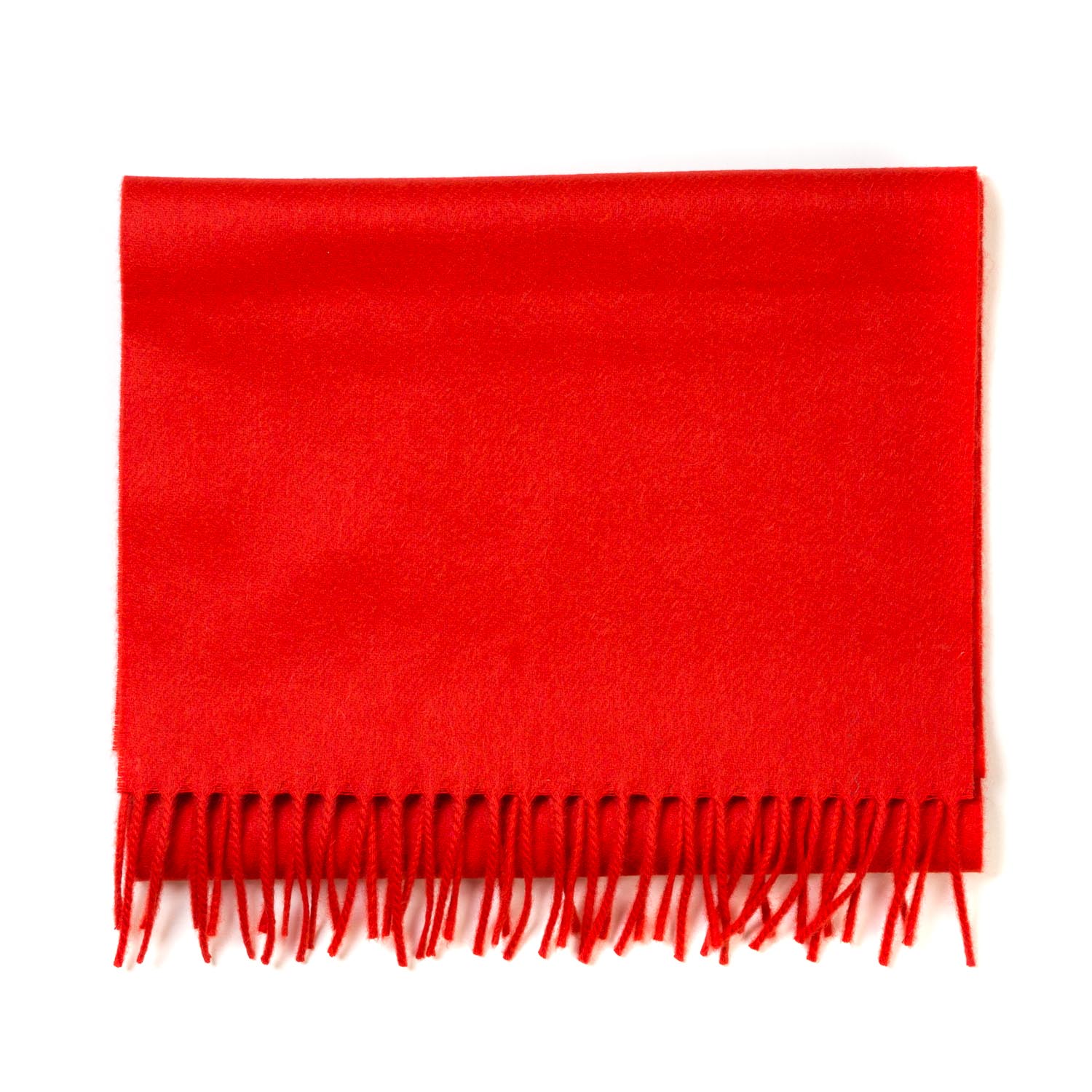 MJ Exclusive: Red Scarf "Classic Plain" made of Scottish Cashmere